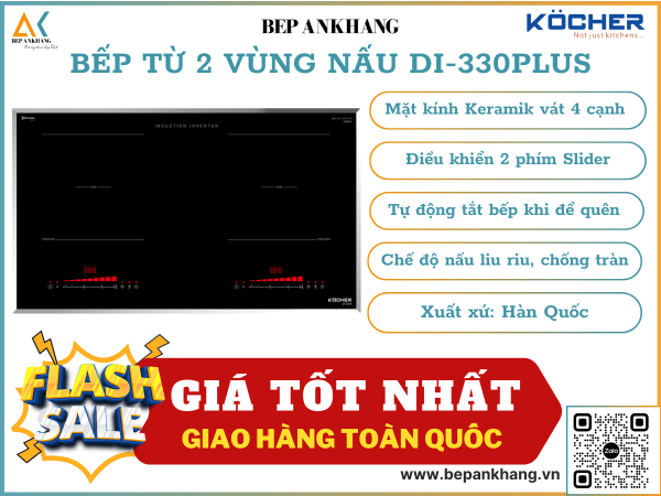 BẾP TỪ ĐÔI KOCHER DI-330PLUS - Made in Korea